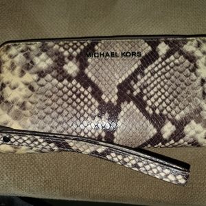 Micheal kors snake skin wallet